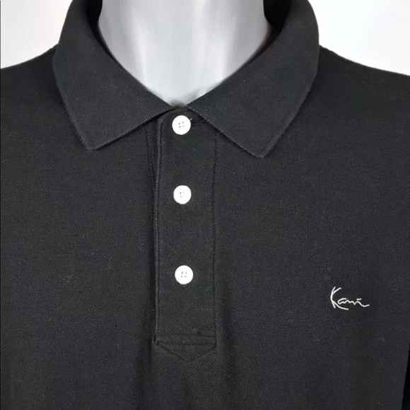 Kano Gold 3X Black Short Sleeve Polo Shirt - Picture 4 of 9